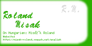 roland misak business card